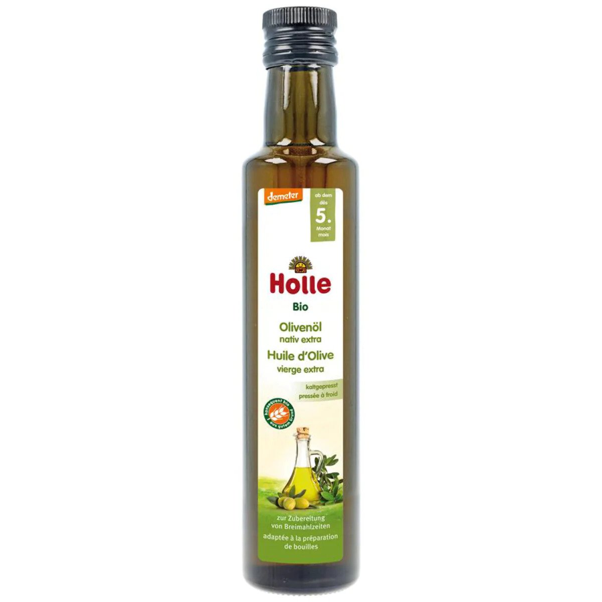 Олія оливкова Holle Extra Virgin органічна з 5 місяців 250 мл - фото 1