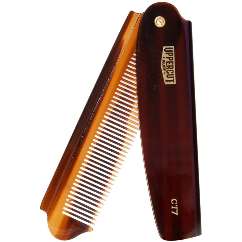 Расческа для волос Uppercut Deluxe CT7 Tortoise Flip Comb - фото 2