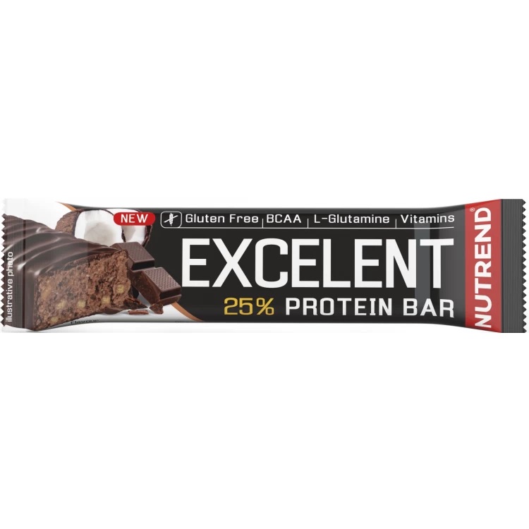 Батончик протеиновый Nutrend Excelent Protein Bar шоколад-кокос 85 г - фото 1