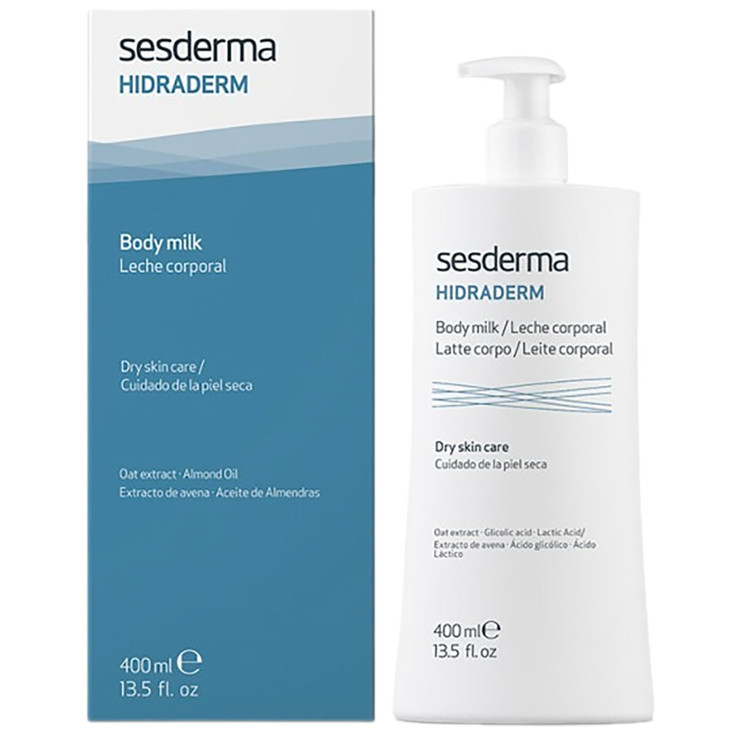 Молочко для тела Sesderma Laboratories Hidraderm Body Milk 400 мл - фото 1