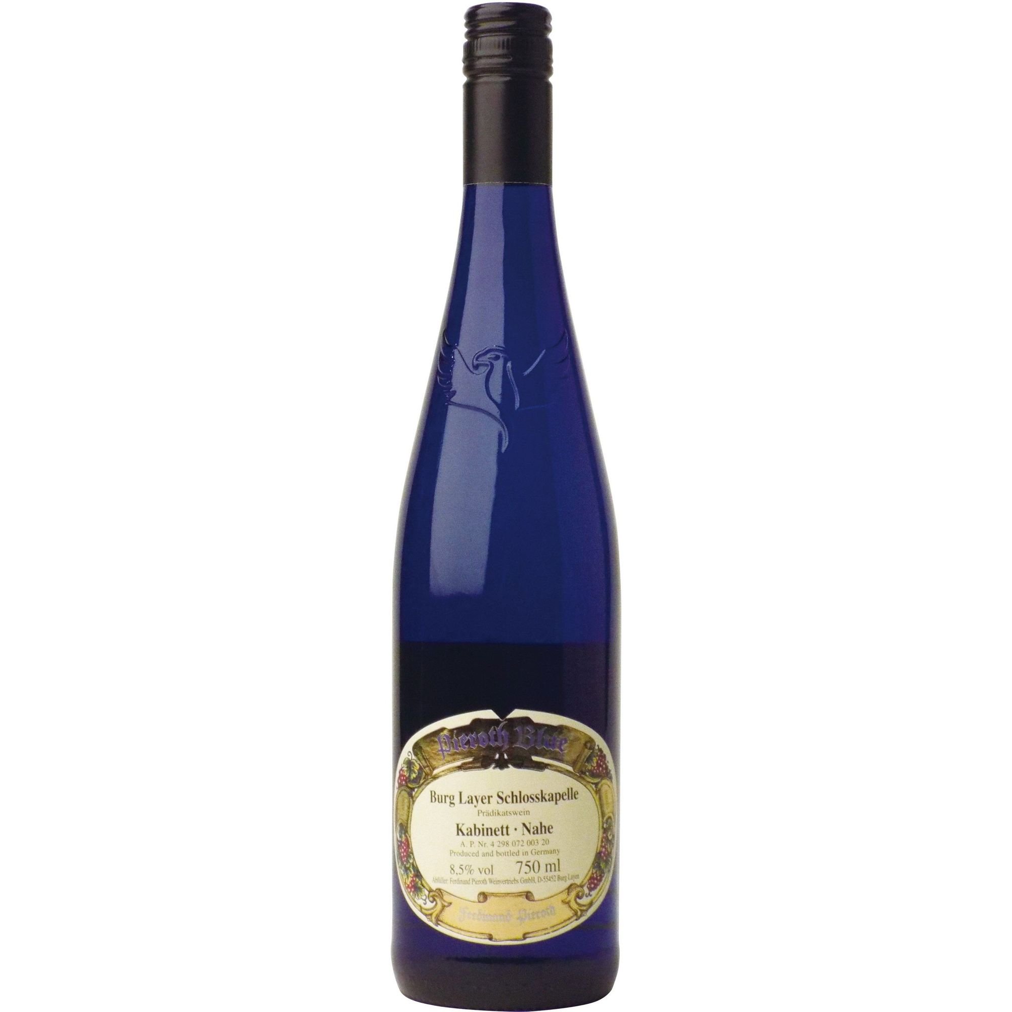 Вино Pieroth Burg Layer Schlosskapelle Silvaner Kabinett Flower bottle 2021 біле солодке 0.75 л - фото 1