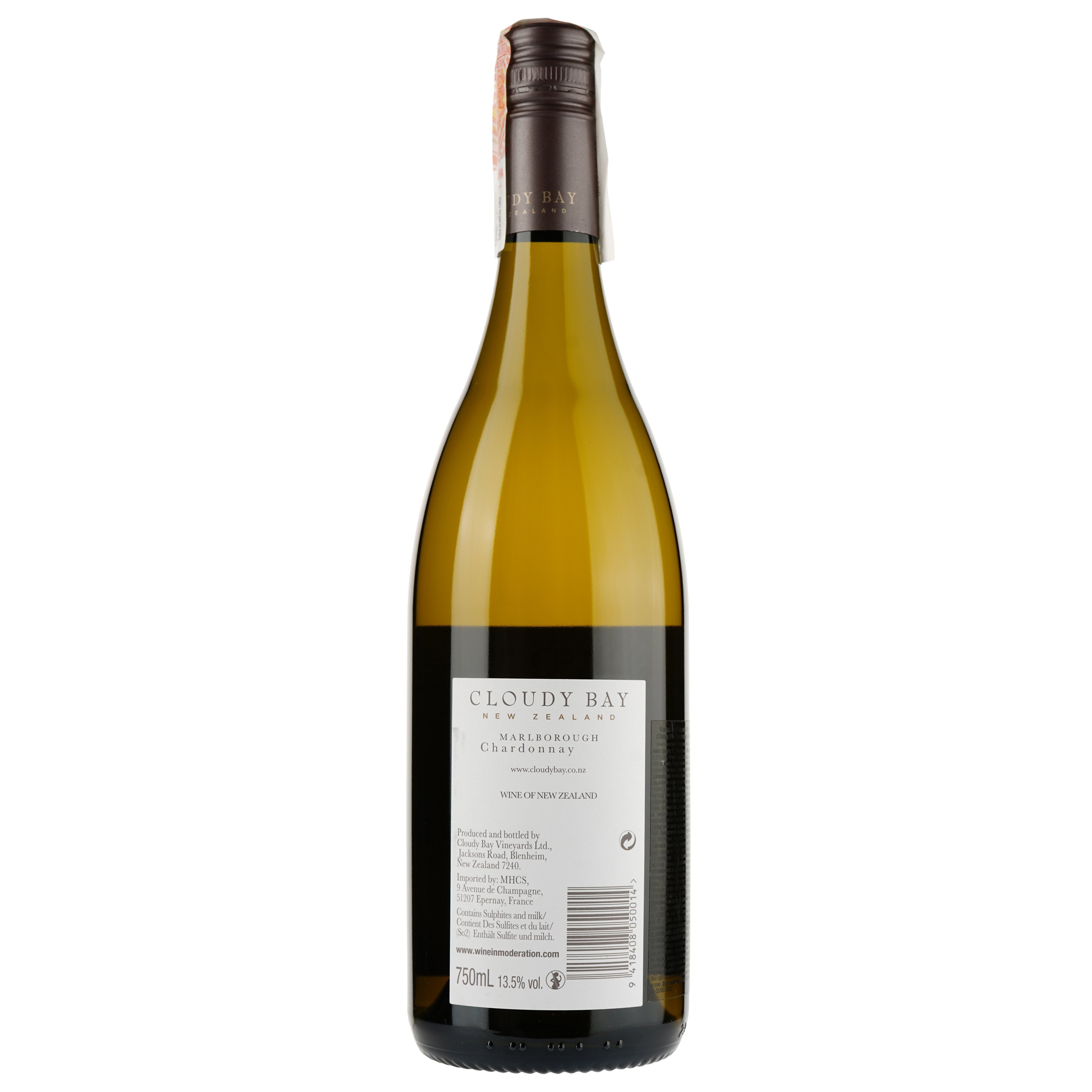Вино Cloudy Bay Chardonnay, сухе, біле, 13,5%, 0,75 л (566445) - фото 2