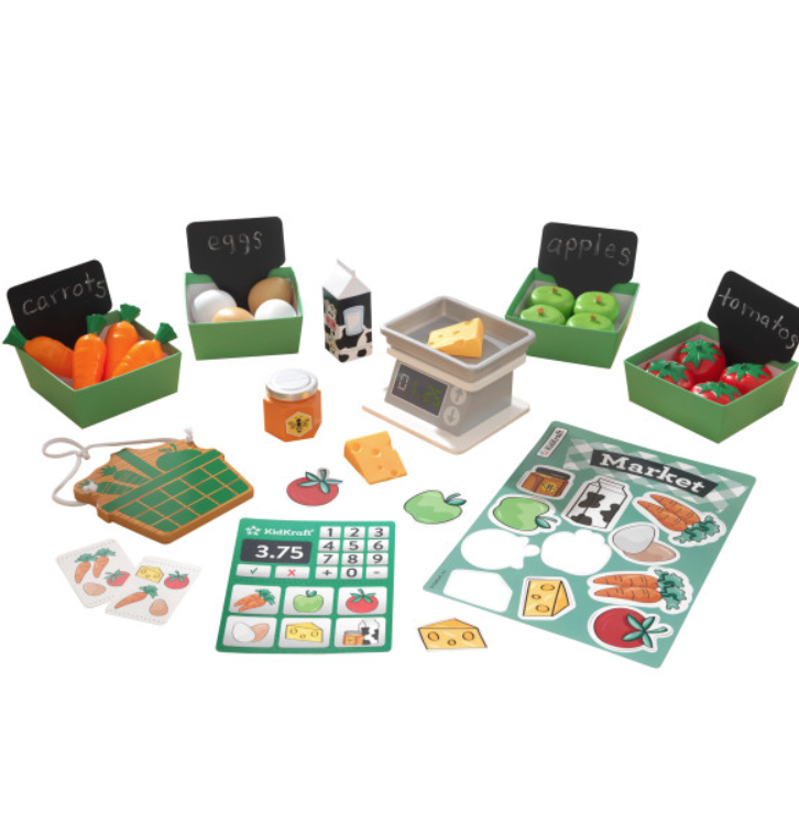Ігровий набір KidKraft Farmer's Market Play Pack Для супермаркетів (53540) - фото 1