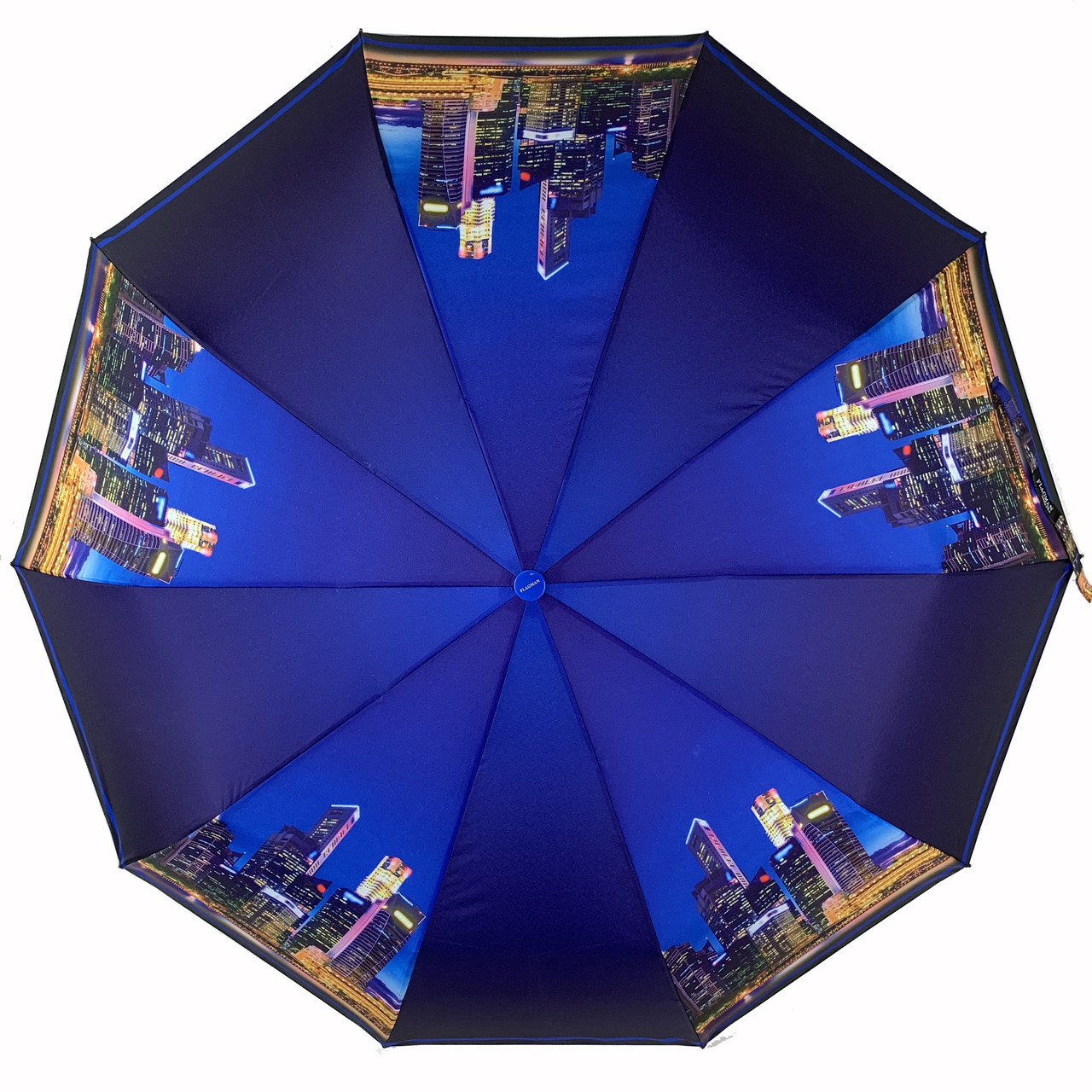 Жіноча складана парасолька повний автомат The Best 102 см синя - фото 2