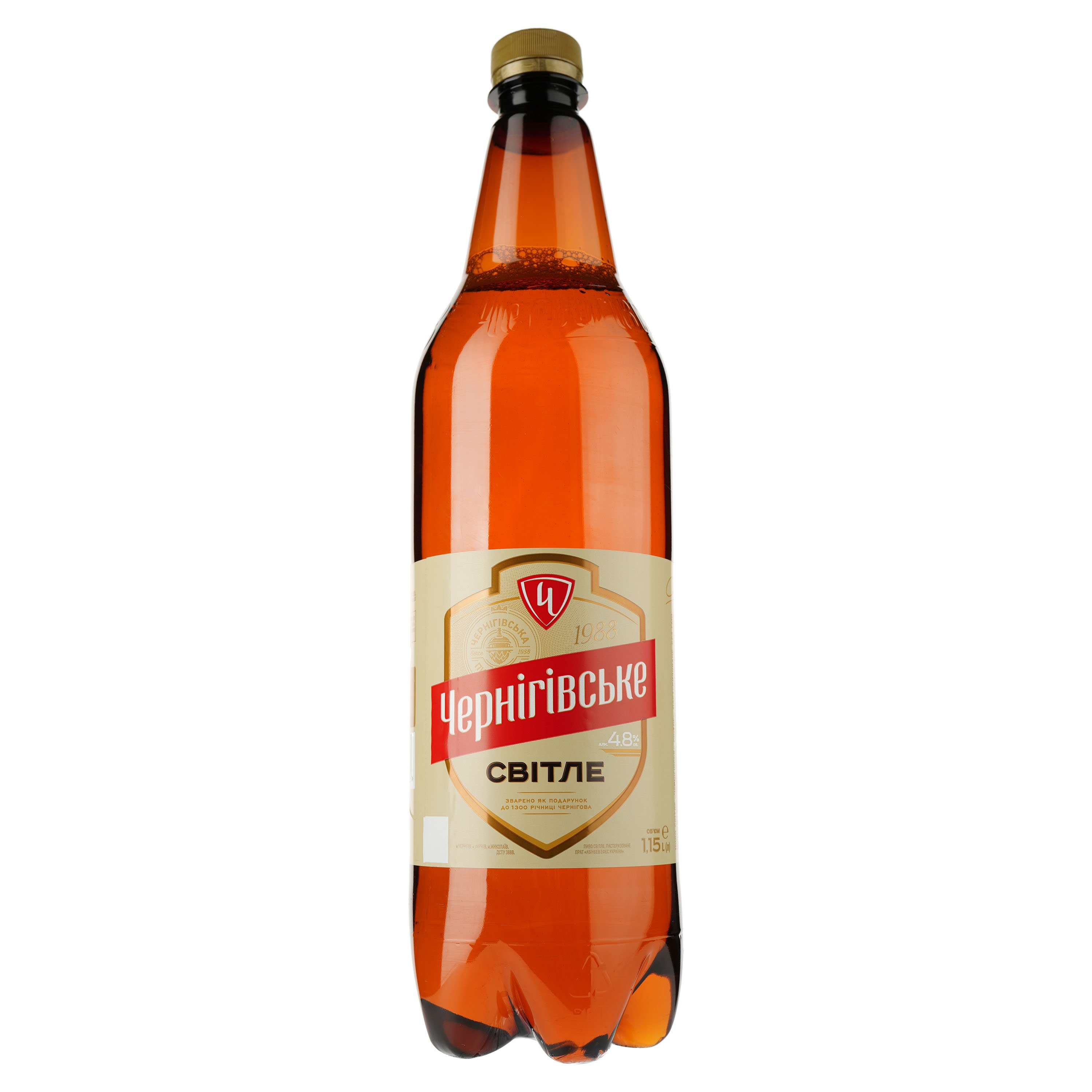 Пиво Чернігівське, светлое, 4,5%, 1,15 л (744380) - фото 1
