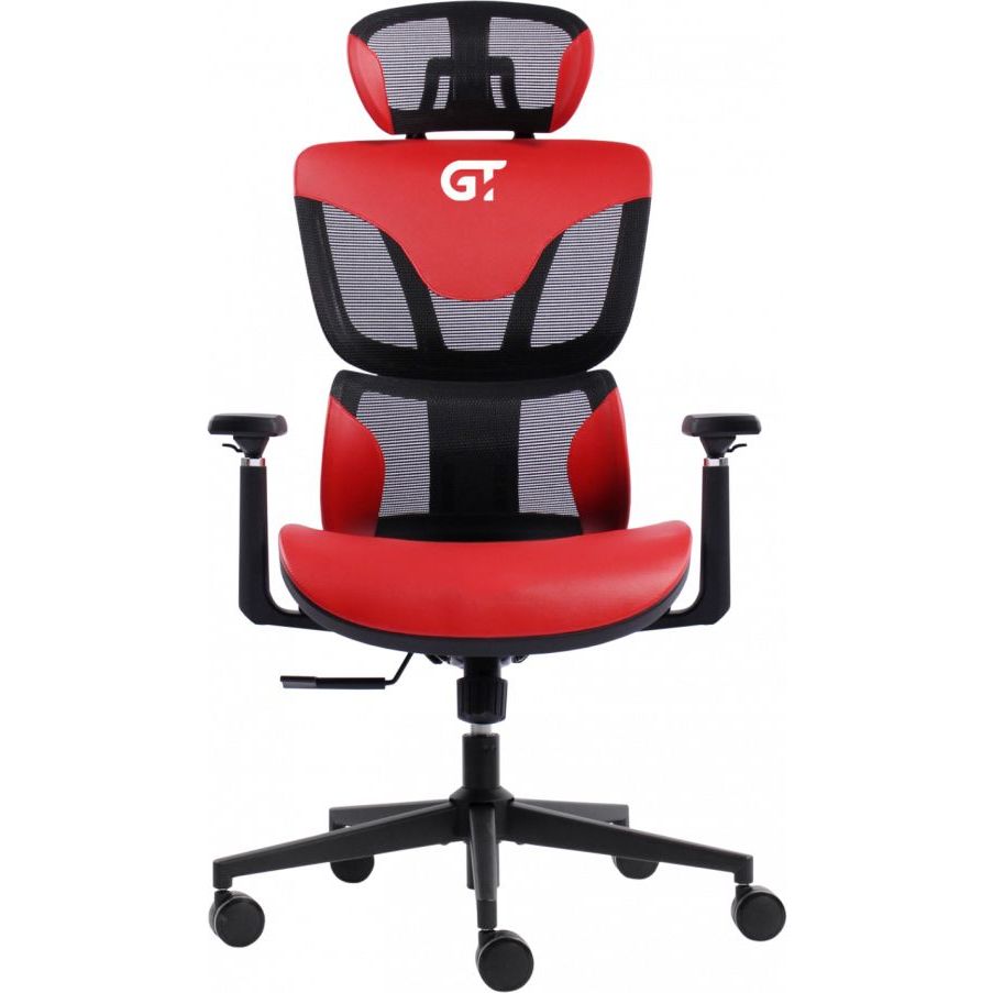 Геймерское кресло GT Racer черное с красным (X-6005 Black/Red) - фото 1