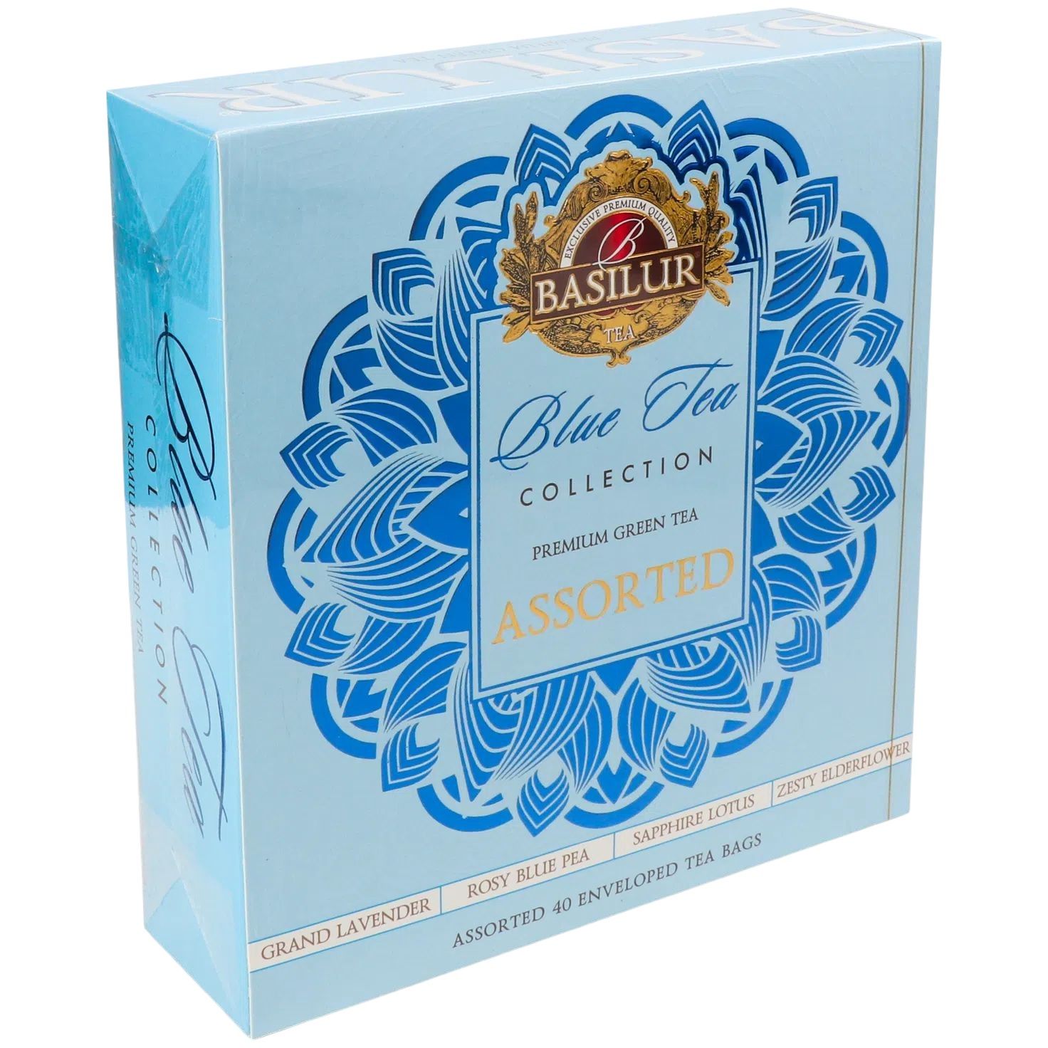 Чай зелений Basilur Blue Tea Collection асорті 40 шт. х 1.5 г (955274) - фото 1