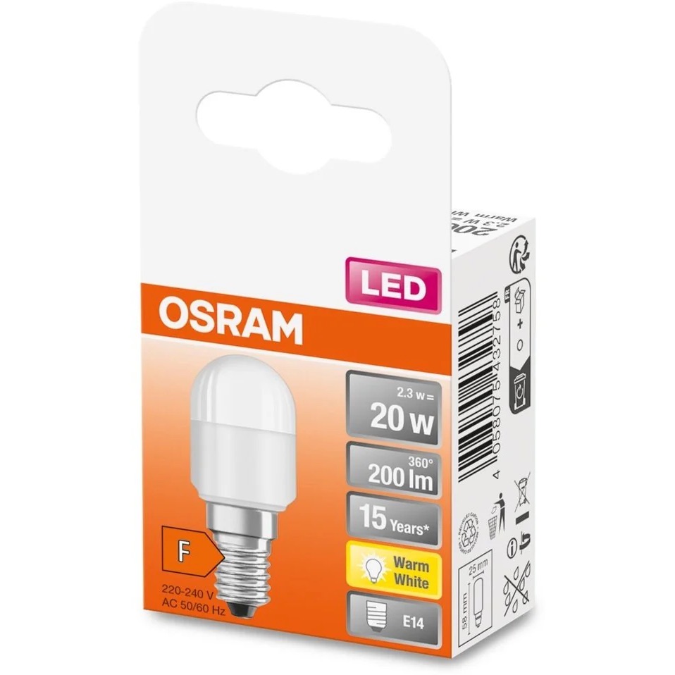 Лампа Osram LED 2.3 Вт E14 T26 (4058075432758) - фото 2