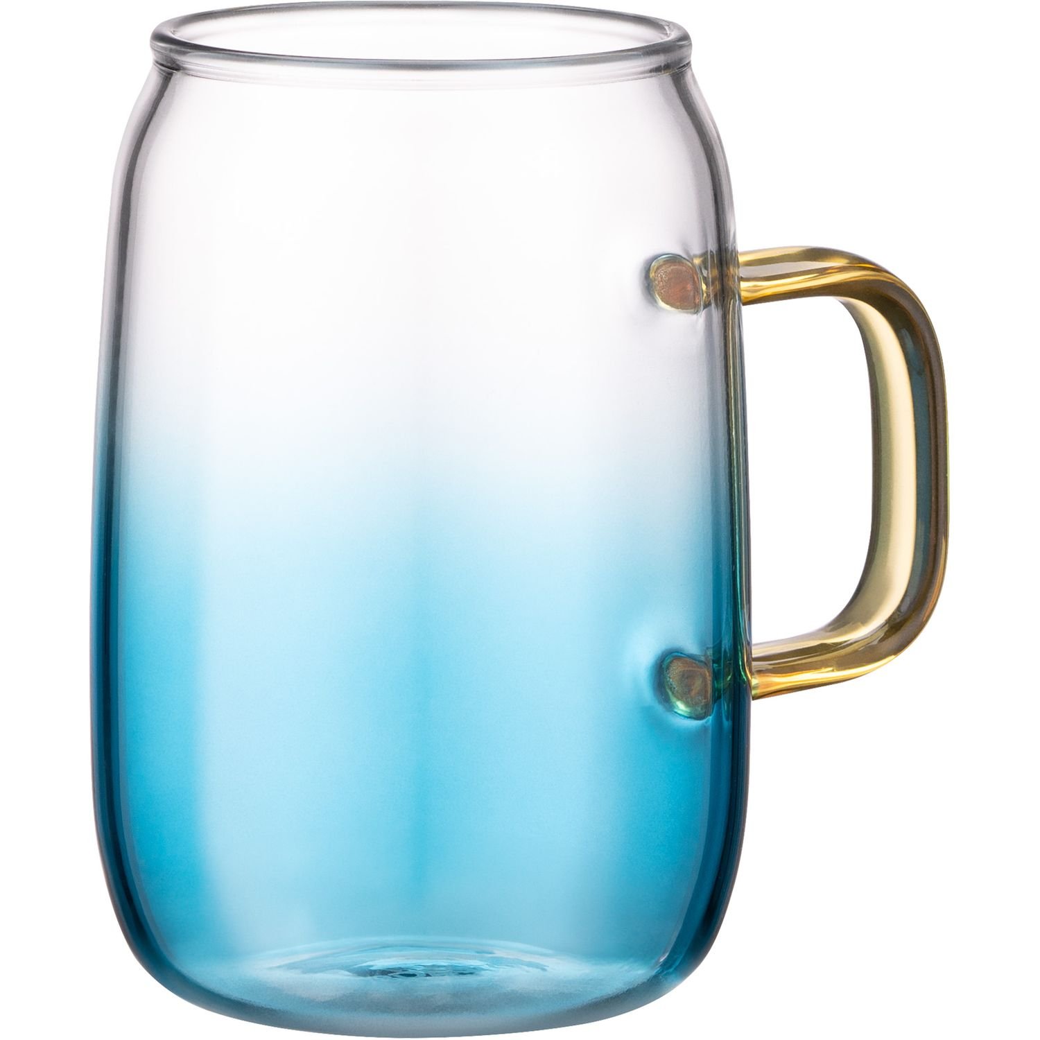 Набор чашек Ardesto Blue Atlantic с ручками, боросиликатное стекло, 300 мл, 2 шт. (AR2630BA) - фото 2