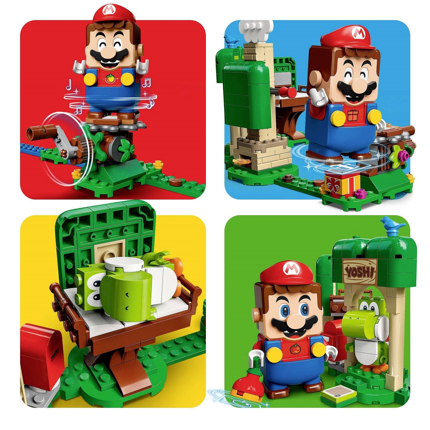 Конструктор LEGO Super Mario Набір розширення, Подарунковий будинок Йоші, 246 деталей (71406) - фото 5