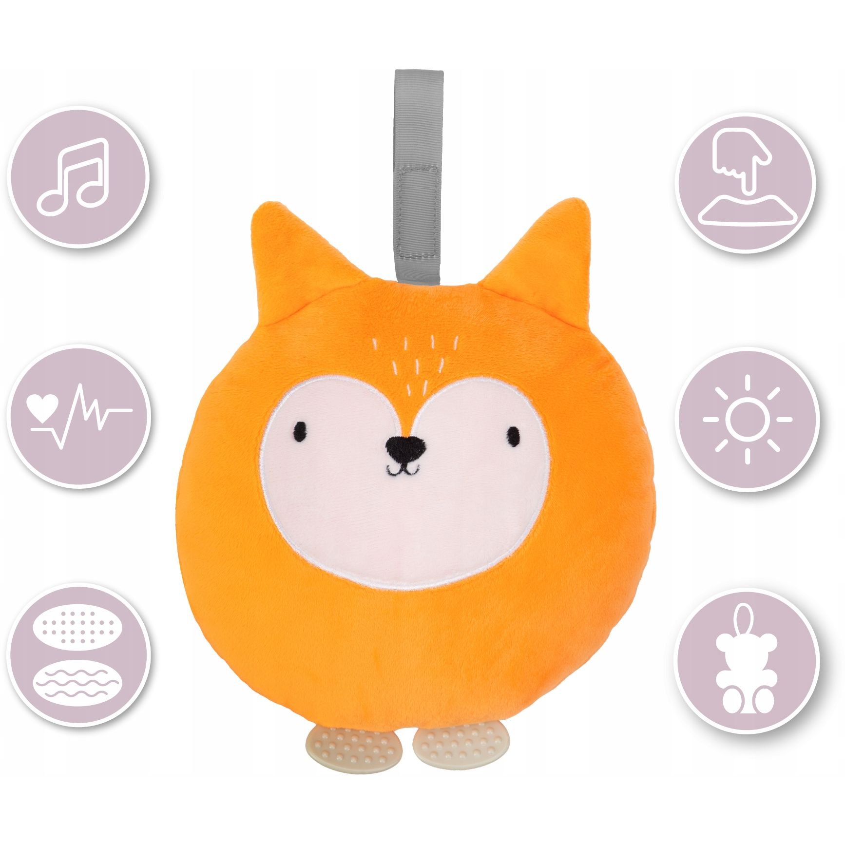 Дитяча підвісна іграшка MoMi Lulu Fox, помаранчева (AKCE00012) - фото 4