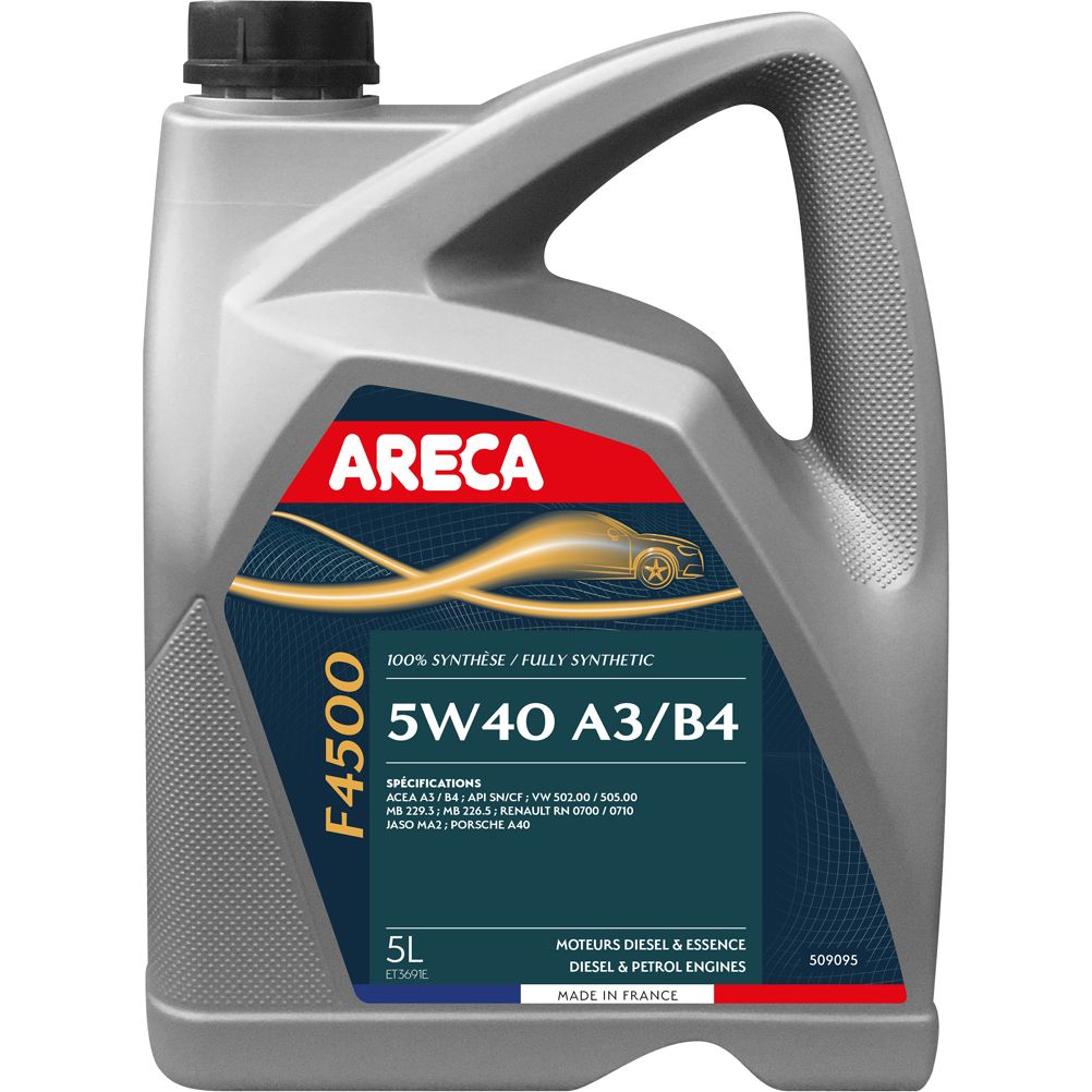 Моторное масло Аreca F4500 5W40 5 л - фото 1