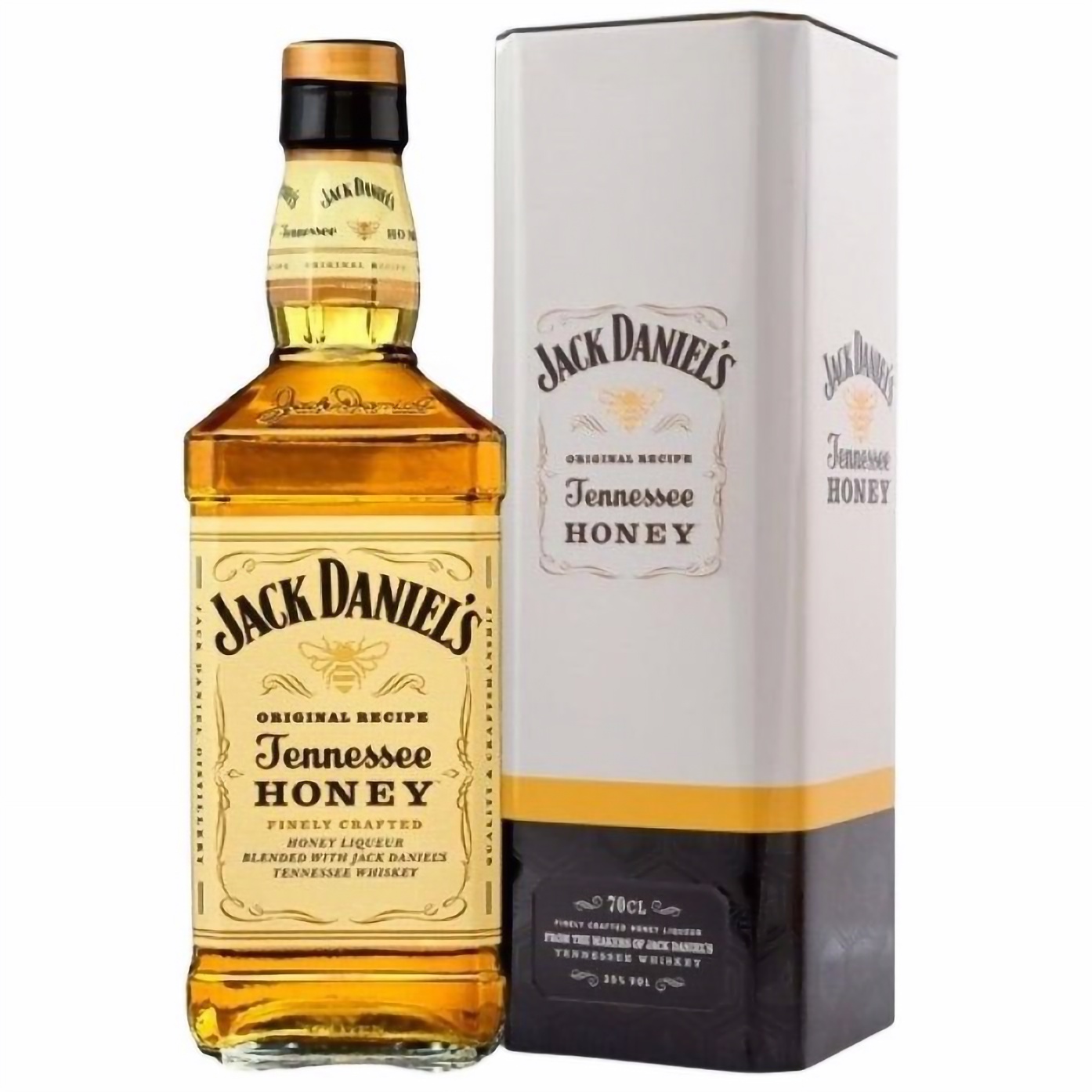 Виски Jack Daniel's Honey 35% 0.7 л в подарочной упаковке - фото 1