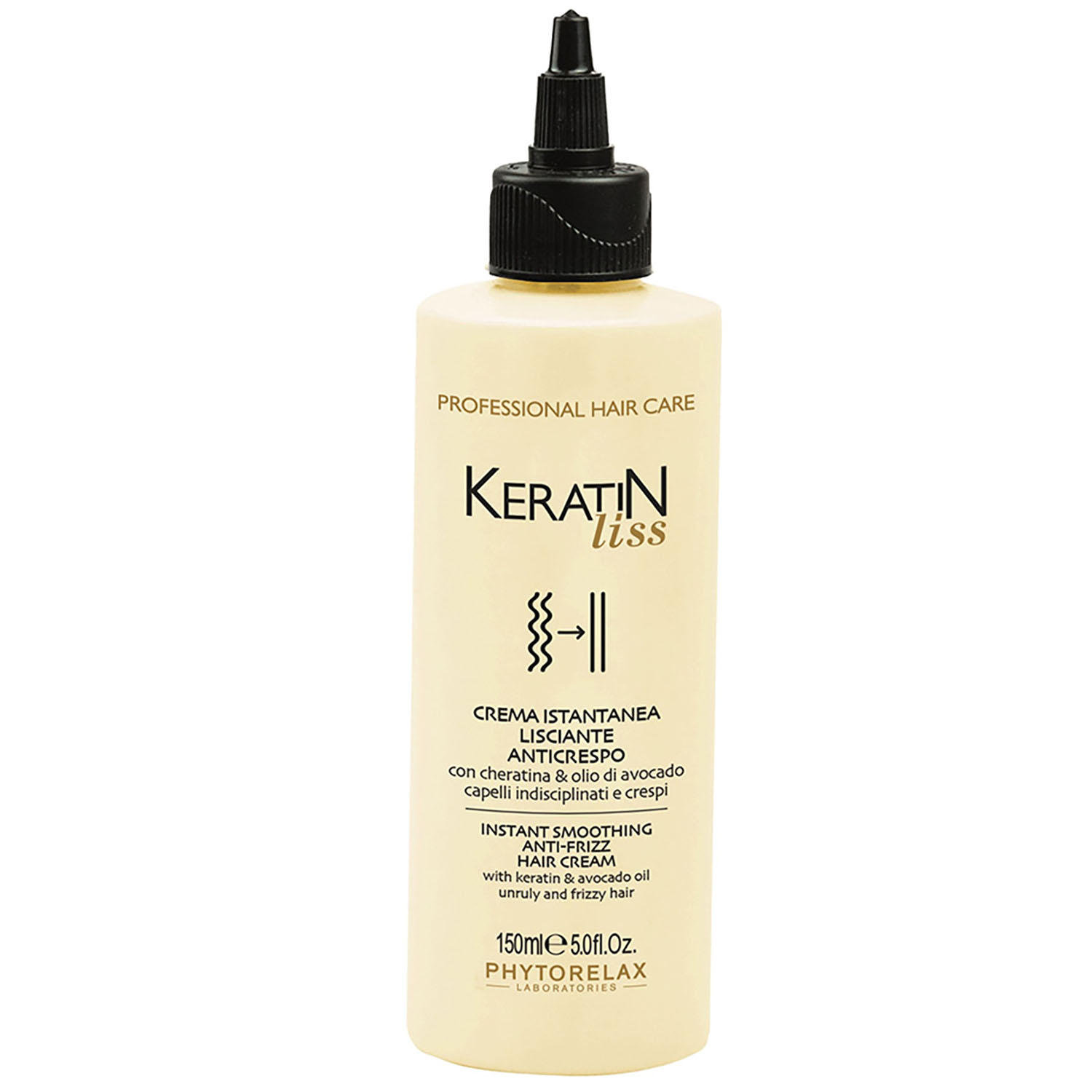 Крем Phytorelax Laboratories Keratin Liss Instant Smoothing Anti-Frizz Hair Cream для розгладження волосся 150 мл - фото 1