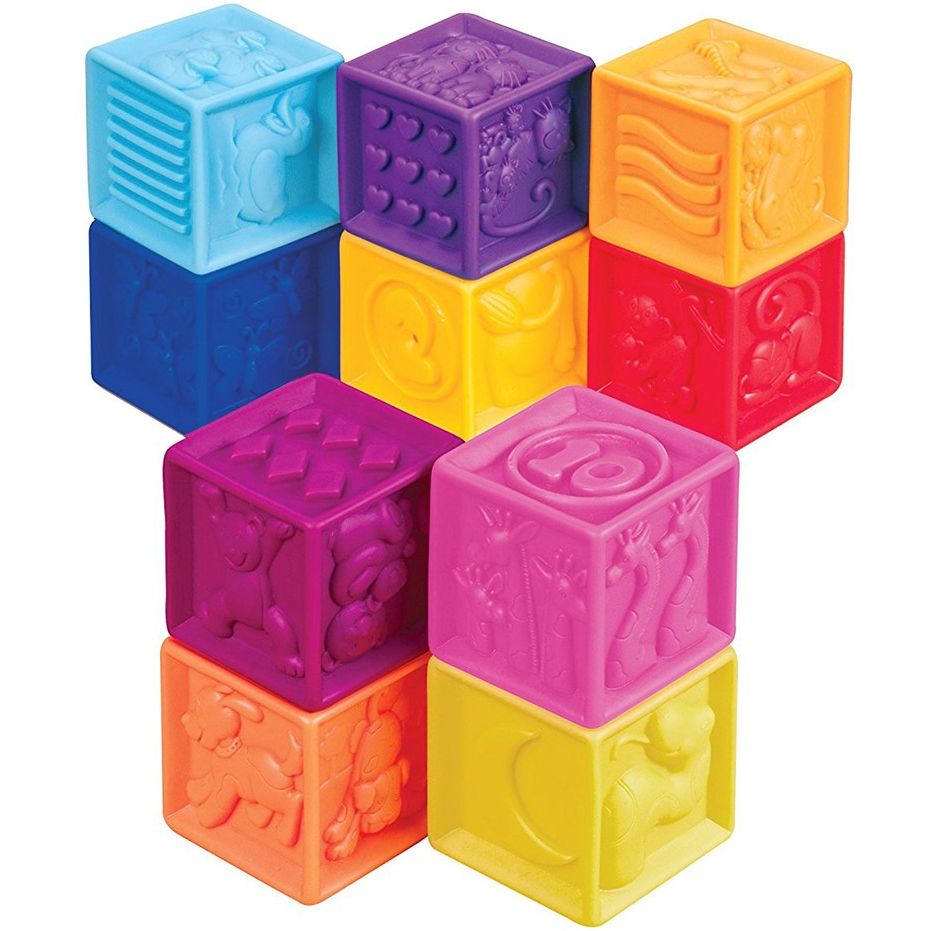 Кубики силиконовые Battat Посчитай-Ка!, 10 шт. (BX1002Z) - фото 1