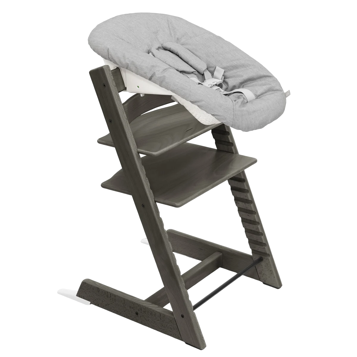 Набор Stokke Newborn Tripp Trapp Hazy Grey: стульчик и кресло для новорожденных (k.100126.52) - фото 1