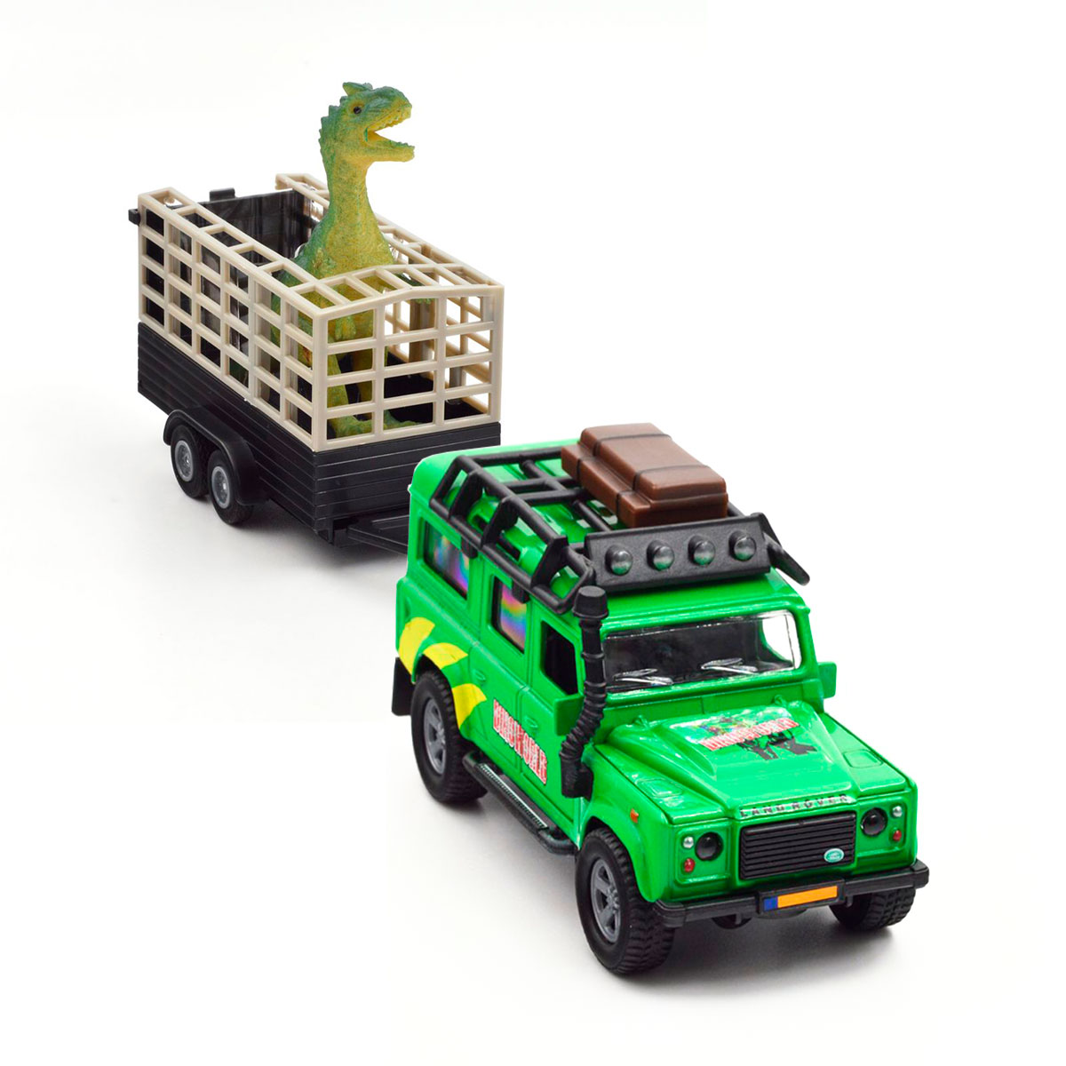 Игровой набор TechnoDrive Land Rover с прицепом и динозавром (520178.270) - фото 7