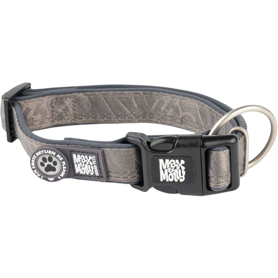 Нашийник для собак Max & Molly Smart ID Collar Matrix 2.0 Stone L 39-62x2.8 см - фото 1