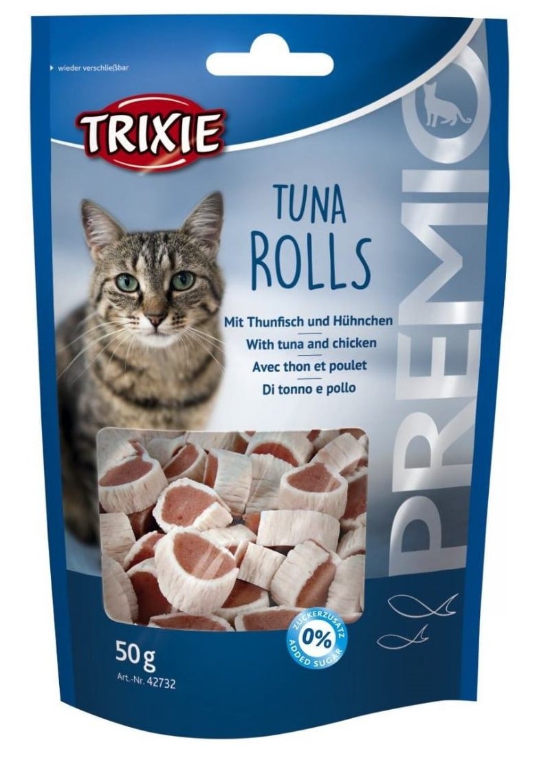 Лакомство для кошек Trixie Premio Tuna Rolls тунец, с курицей и рыбой, 50 г - фото 1