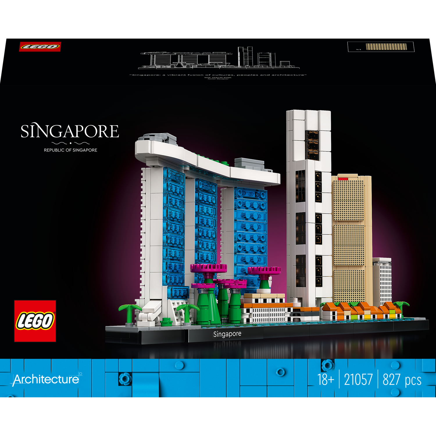 Конструктор LEGO Architecture Сингапур, 827 деталей (21057) - фото 1