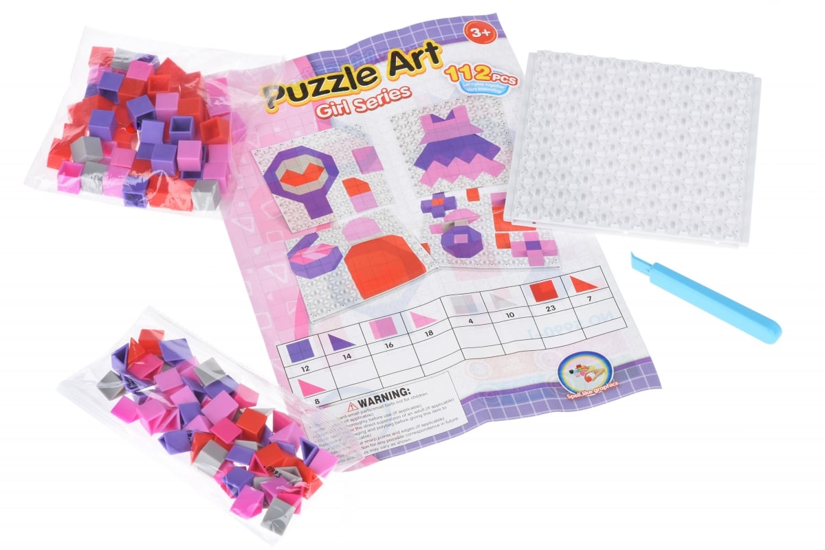 Пазл-мозаика Same Toy Puzzle Art Girl series, 112 элементов (5990-1Ut) - фото 2