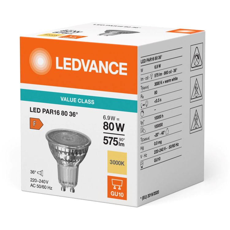 Лампа Ledvance LED GU10 PAR16 (4099854054822) - фото 4