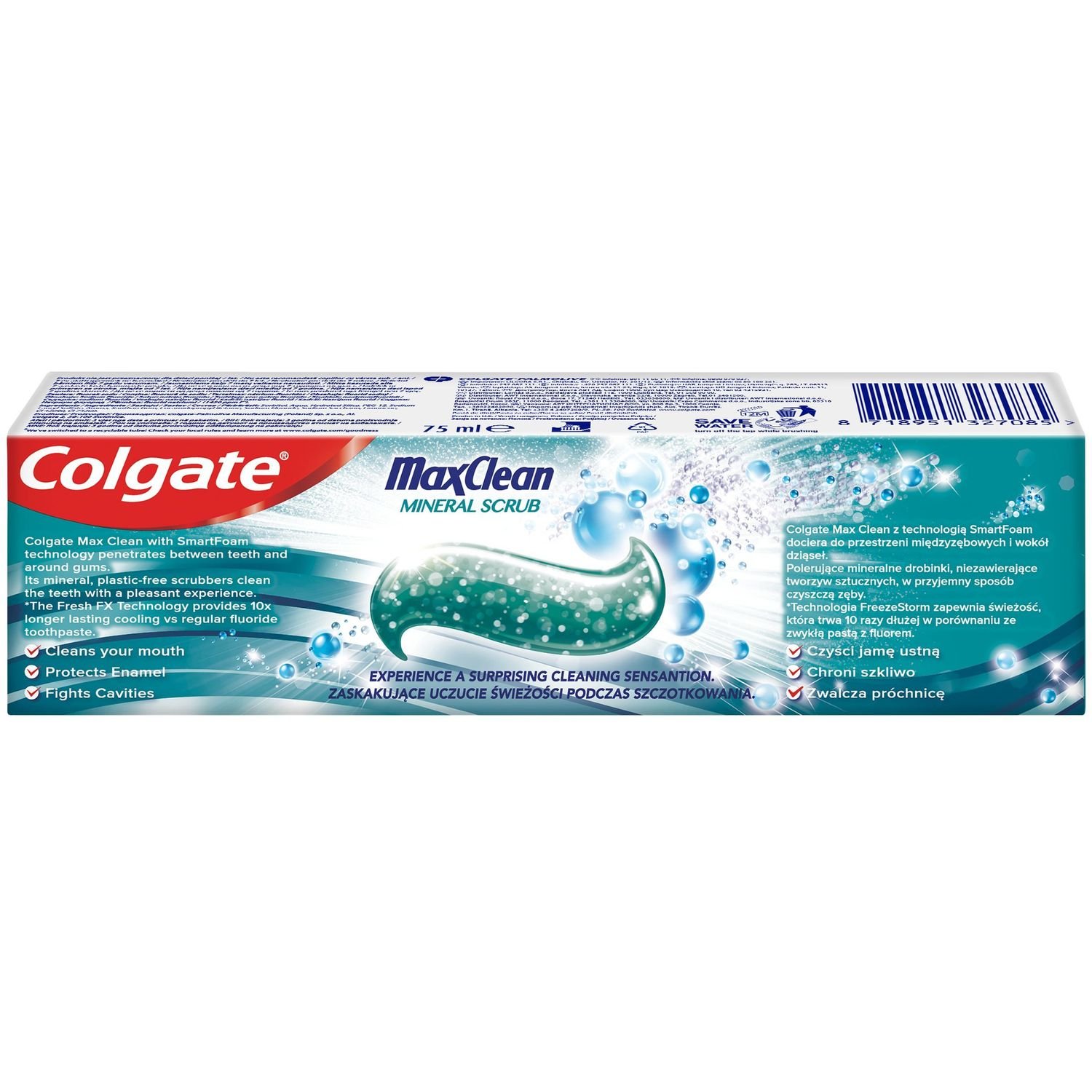 Зубная паста Colgate Max Clean Mineral Scrub 75 мл - фото 3