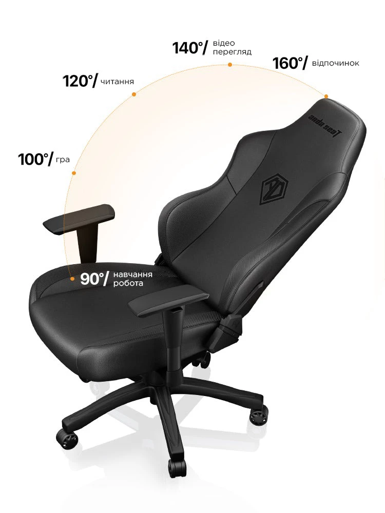 Крісло ігрове Anda Seat Phantom 3 Size L Black (AD18Y-06-B-PV/C-B01) - фото 15