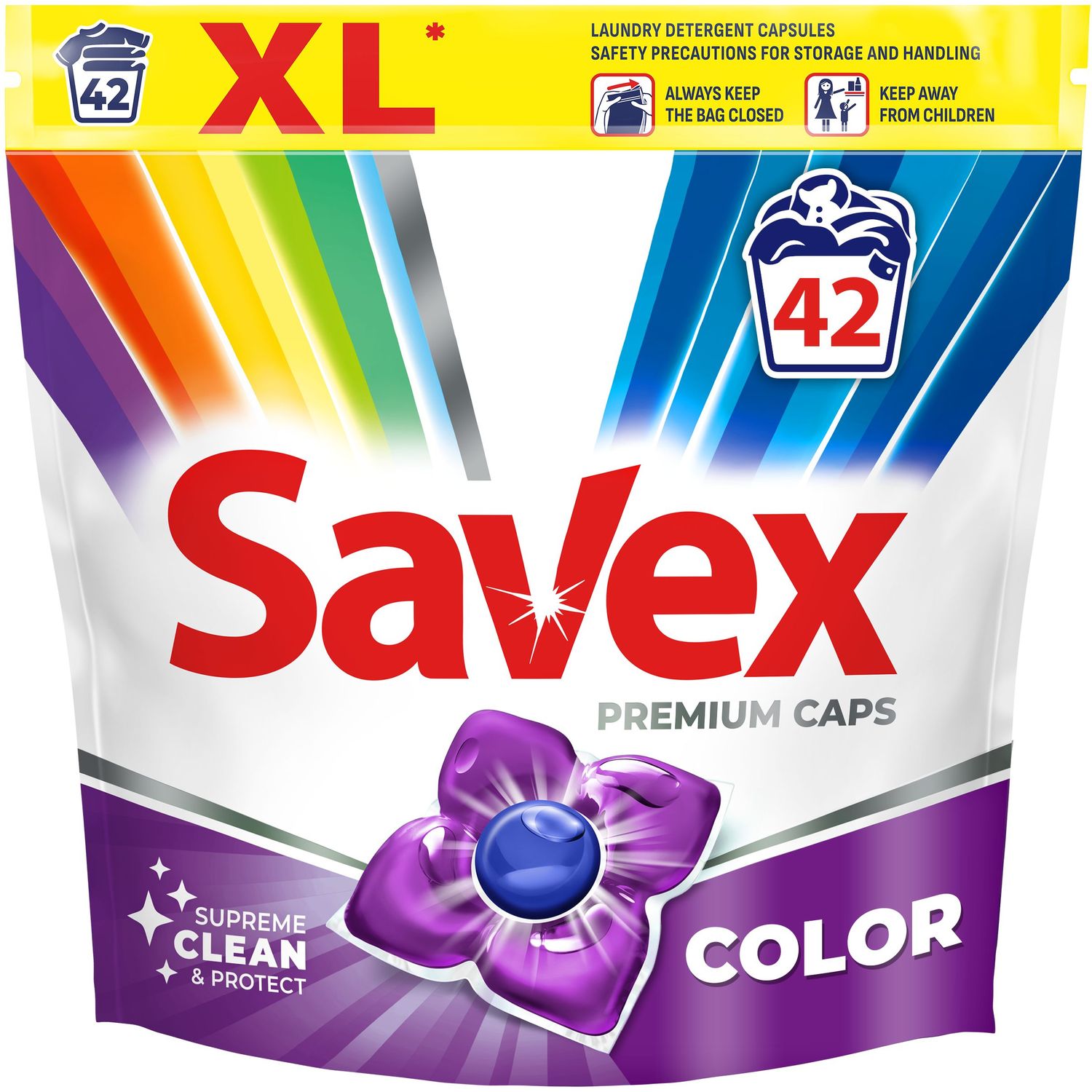 Капсули для прання Savex Super Caps Color, 42 шт. (75843) - фото 1