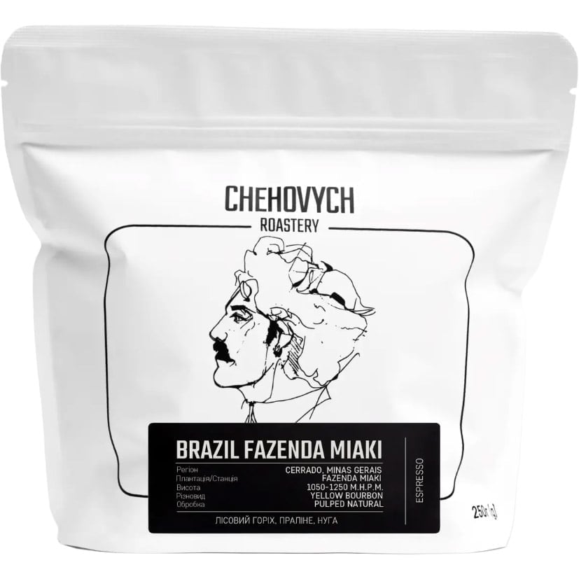 Кава зернова Chehovych Brazil Fazenda Miaki, 250 г - фото 1
