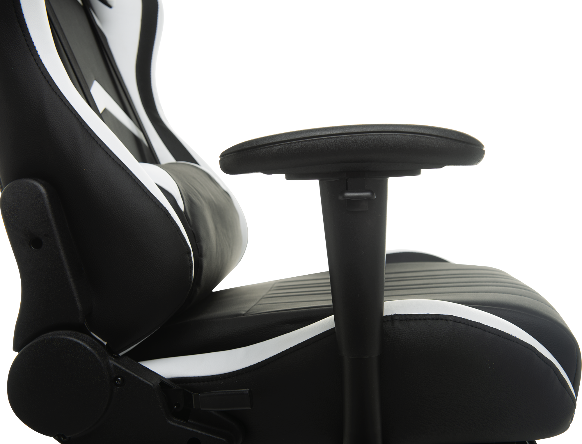 Геймерское кресло GT Racer черное с белым (X-2534-F Black/White) - фото 8