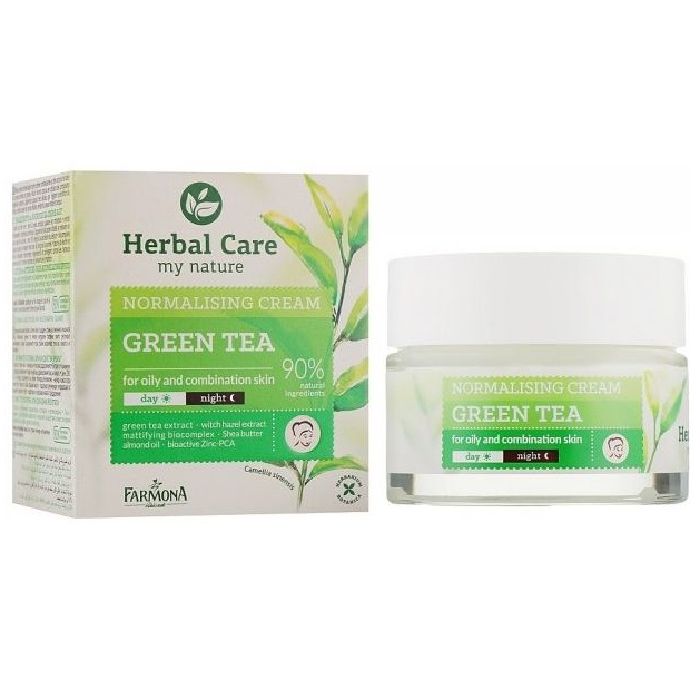Крем нормалізуючий для обличчя Farmona Herbal Care день/ніч Зелений чай, 50 мл - фото 1