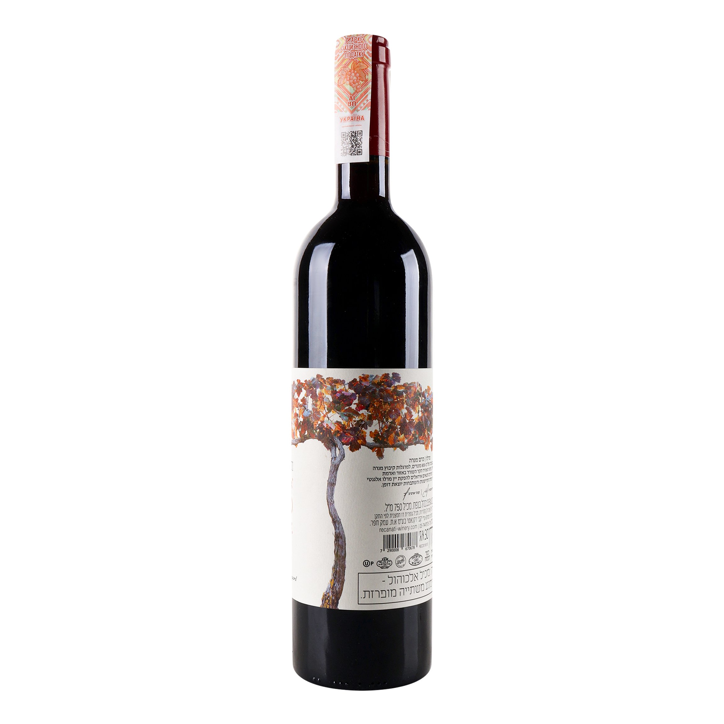Вино Recanati Reserve Merlot Manara Vineyard 2018, 13,5%, 0,75 л (639580) - фото 3