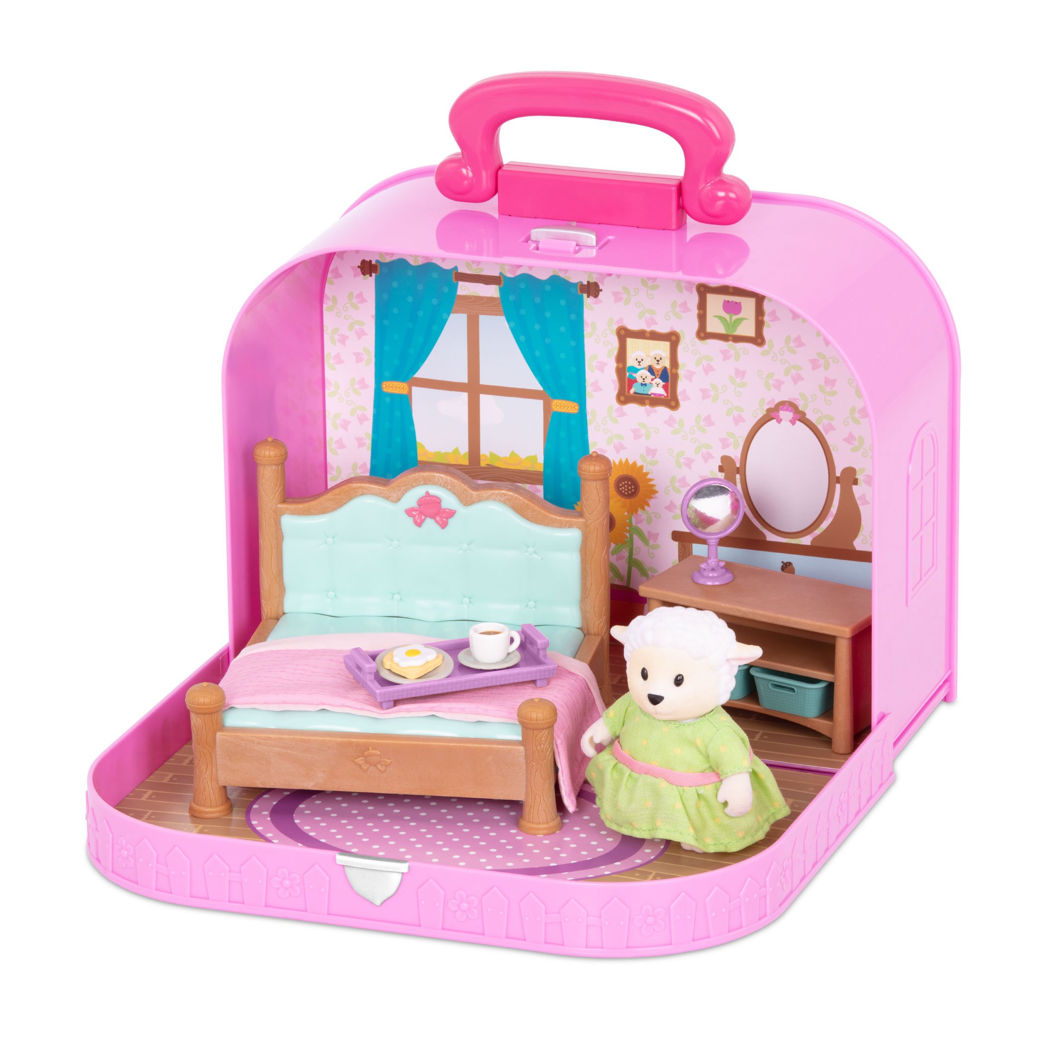 Игровой набор Lil Woodzeez Кейс Спальня с аксессуарами, фиолетовый (WZ6598Z) - фото 2