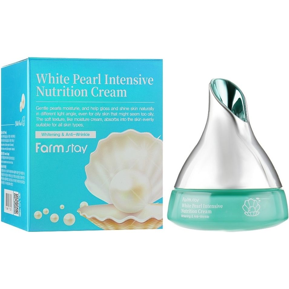 Крем для лица FarmStay White Pearl Intensive Nutrition Cream 50 мл - фото 1