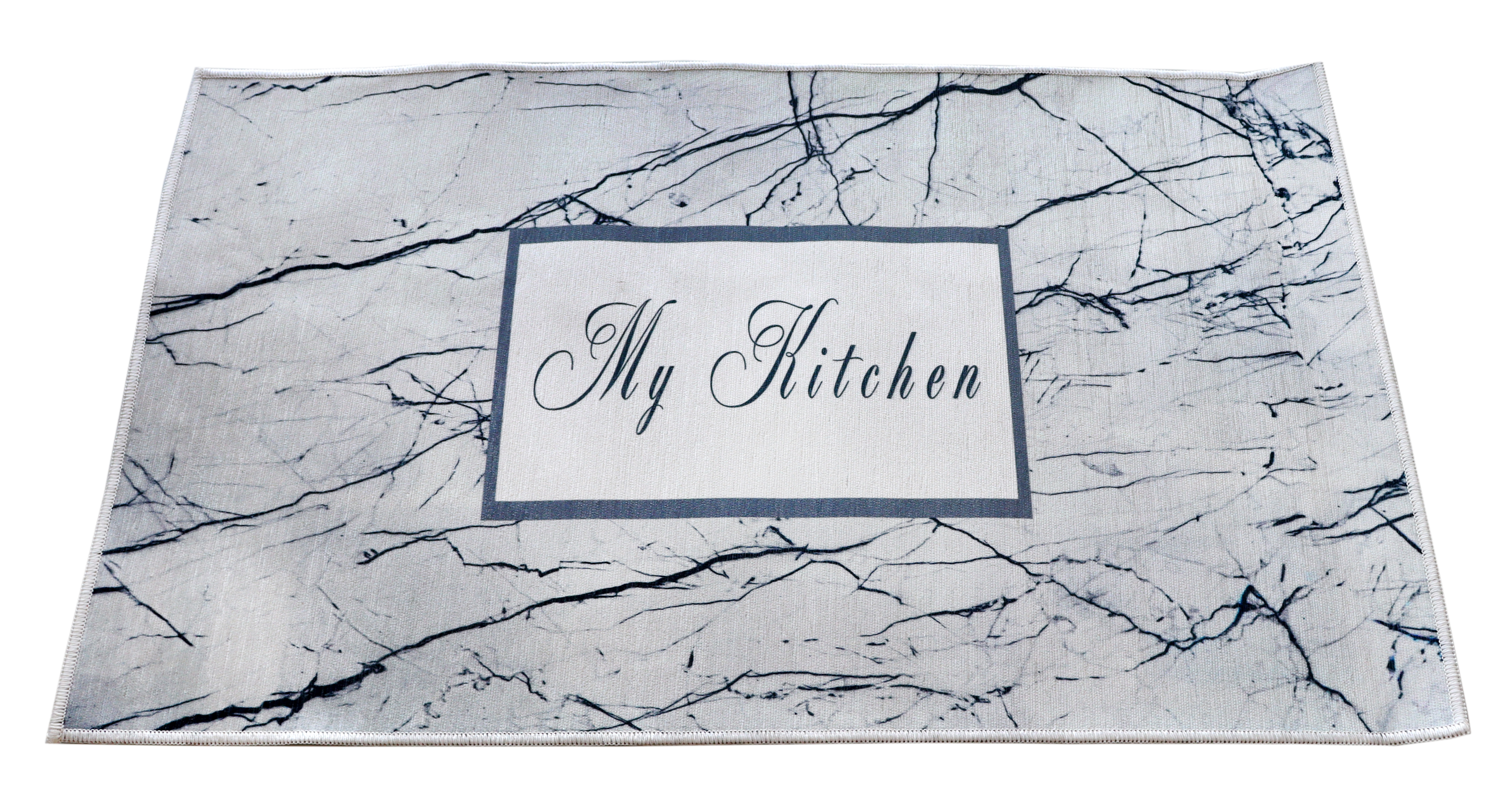Килимок для кухні Izzihome Kitchen Schon, 80х50 см, білий (2830-15) - фото 2