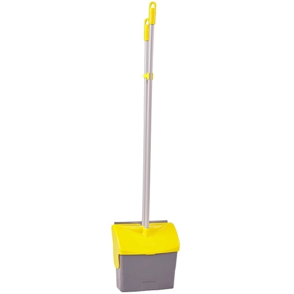 Комплект для прибирання Ermop Professional віник та совок з кришкою 98 см жовтий - фото 2