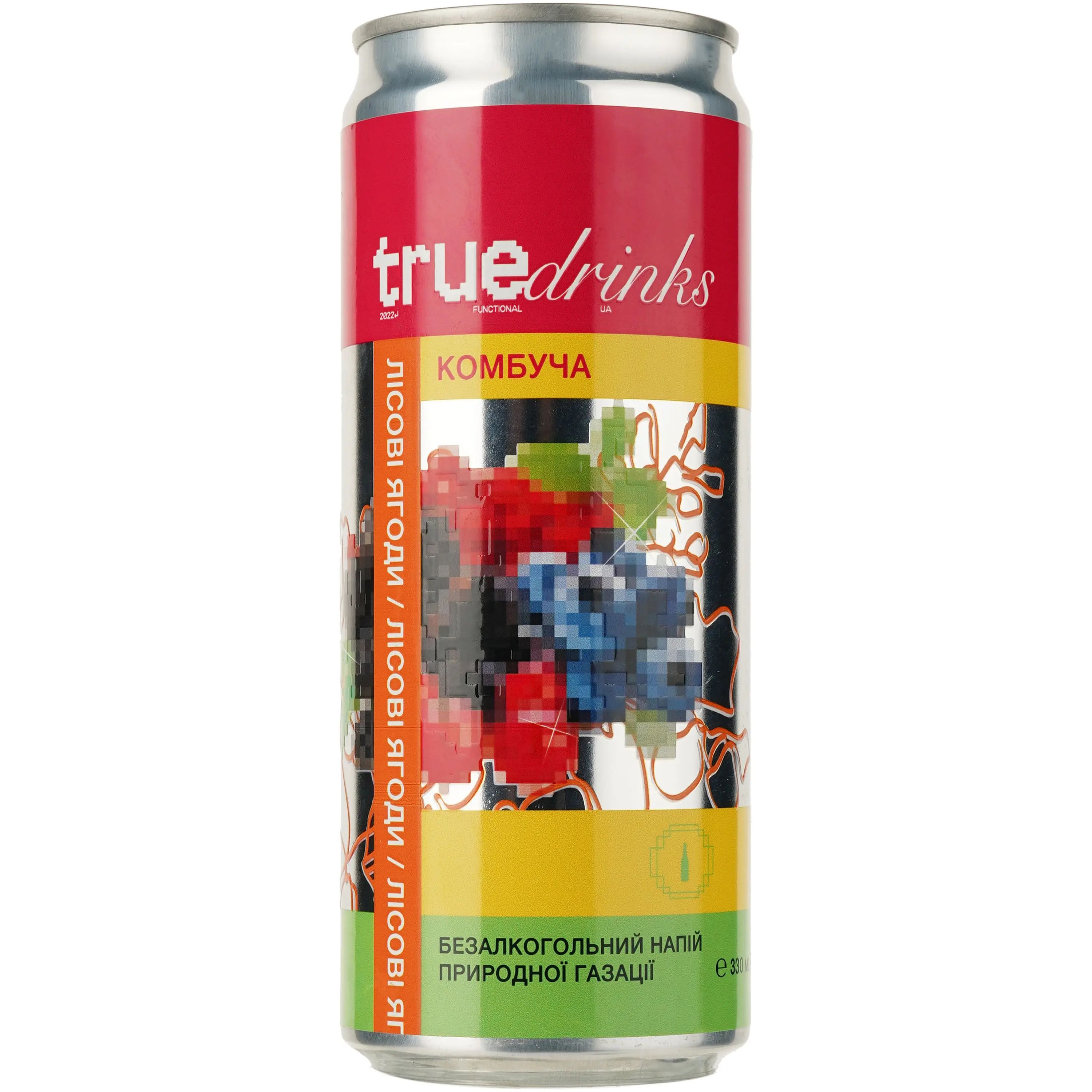 Комбуча True Drinks Лесная ягода 0.33 л - фото 1