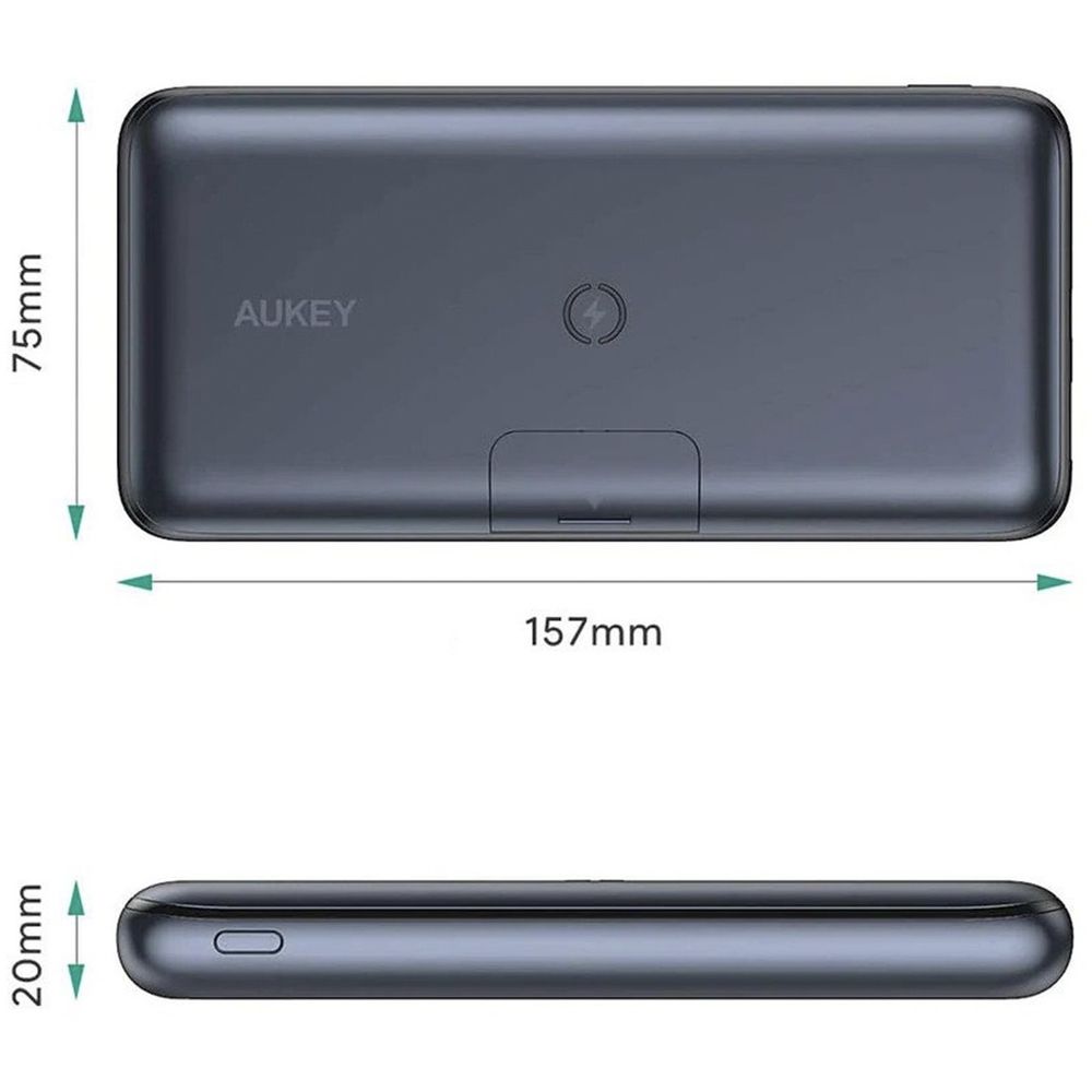 Повербанк Aukey PBWL03 20000 mAh Wireless Qi PD/QC 3.0 (117300) - фото 4