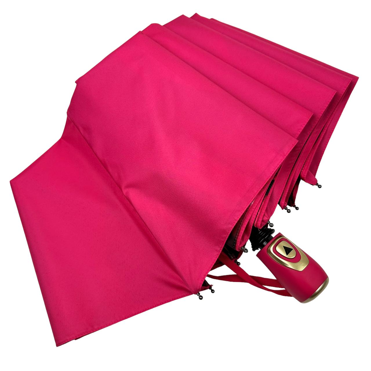 Жіноча складана парасолька напівавтомат Susino 98 см рожева - фото 8
