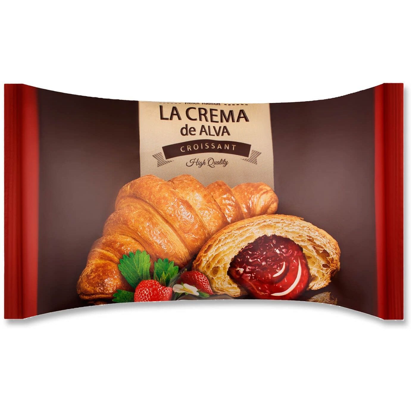 Круассан La Crema de Alva с начинкой со вкусом клубники, 65 г (723739) - фото 1
