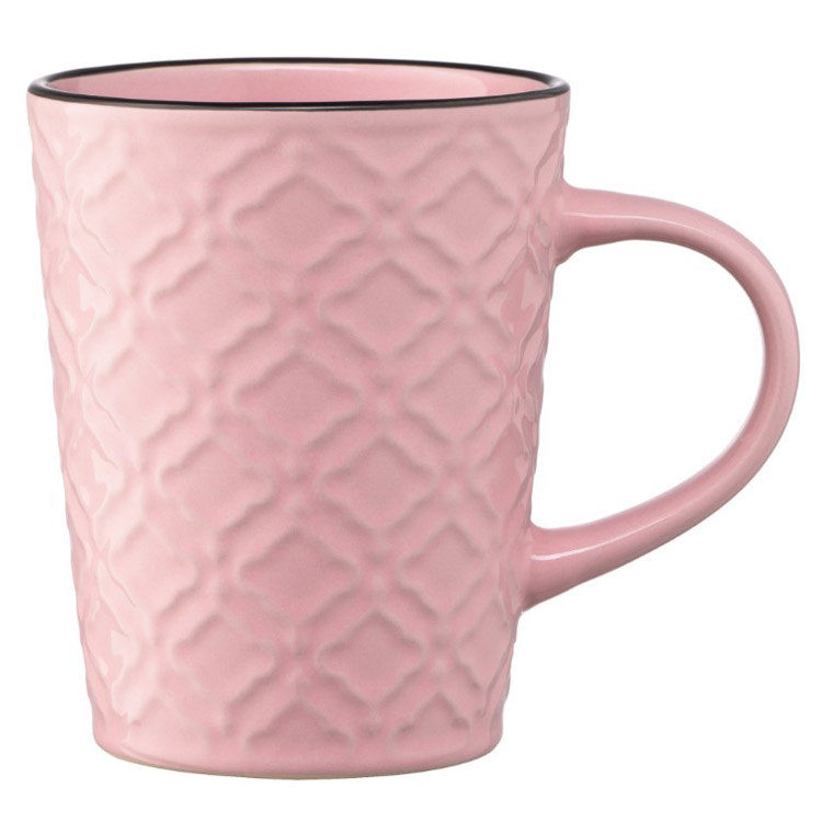 Чашка Ardesto Relief, 320 мл, розовый (AR3474P) - фото 1