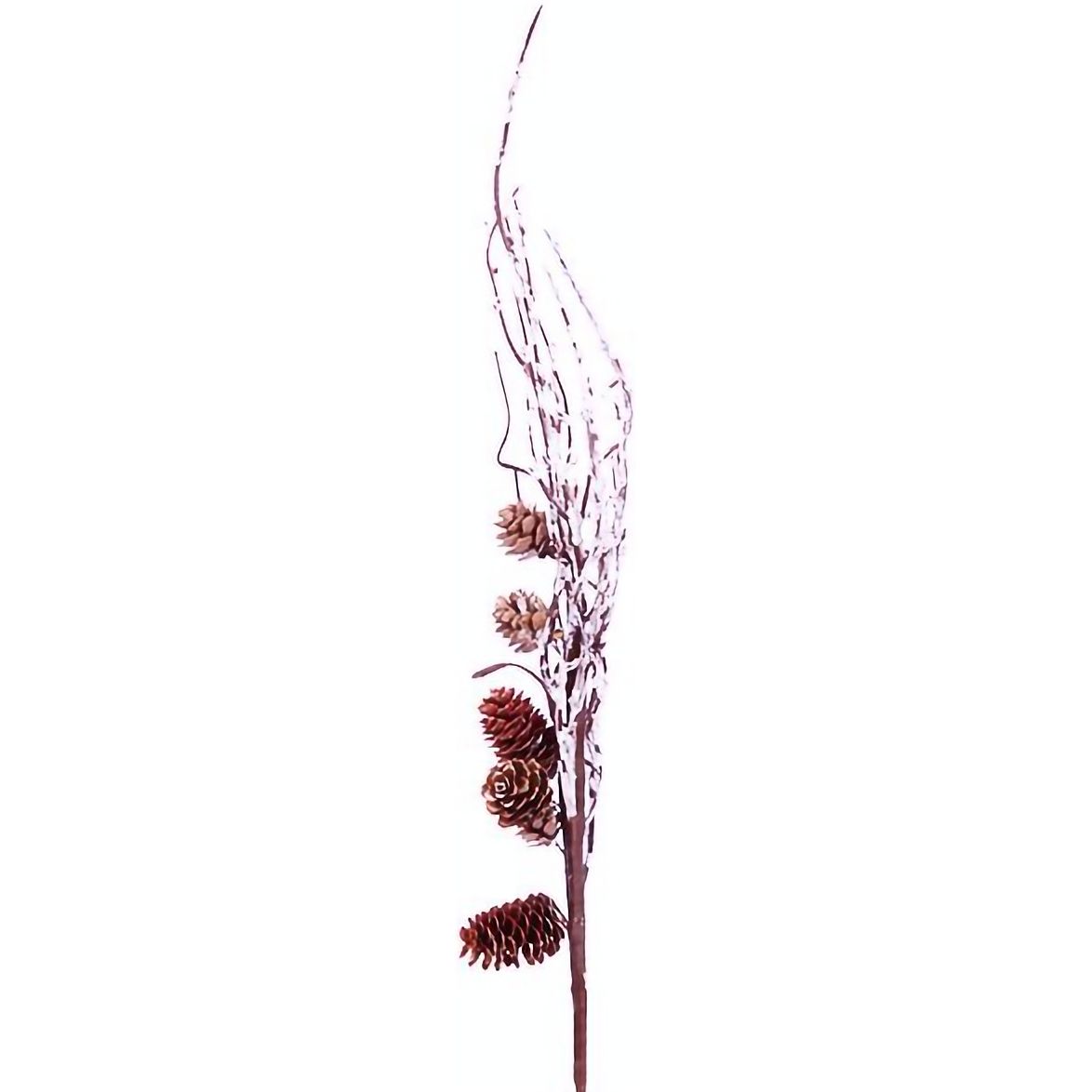 Декоративна гілочка Lefard Шишки 60 см коричнева (801-275) - фото 1
