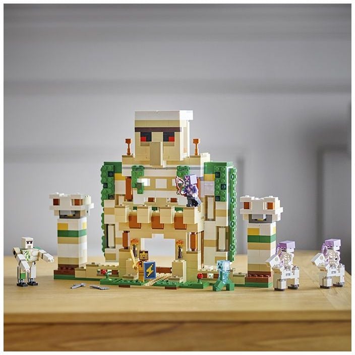 Конструктор LEGO Minecraft Крепость Железный Голем, 868 деталей (21250) - фото 6
