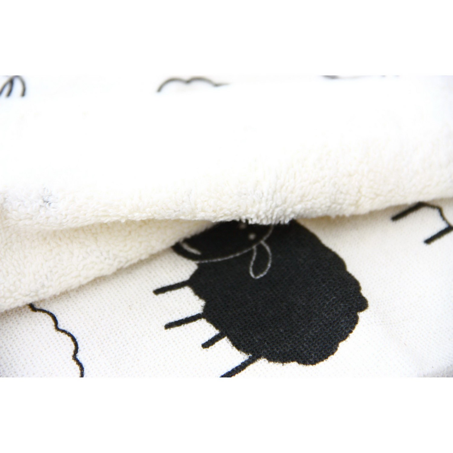 Набор для кухни IzziHome Веселые ягнята: фартук и полотенце, белый с черным (604958) - фото 5