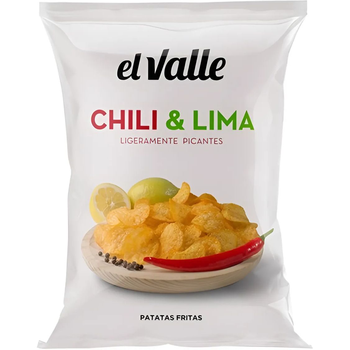 Картофельные чипсы El Valle Chili & Lima 130 г - фото 1
