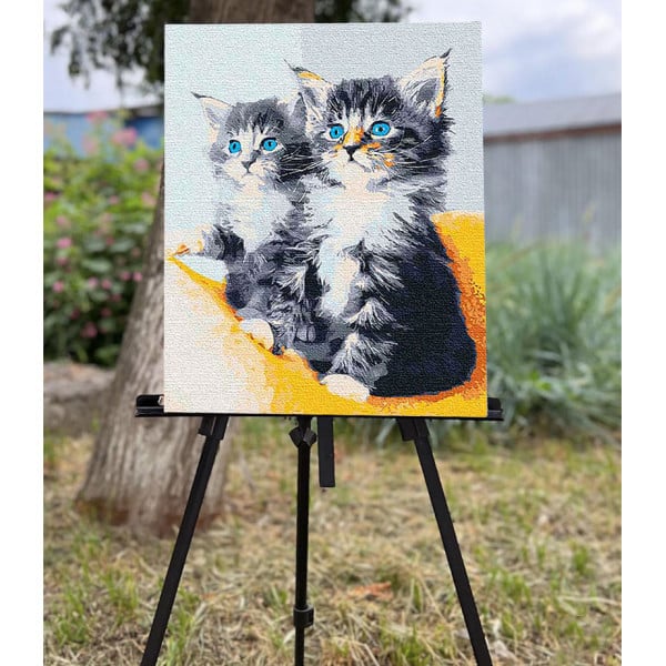 Картина за номерами ArtCraft Блакитноокі кошенята 40x50 см (11617-AC) - фото 3