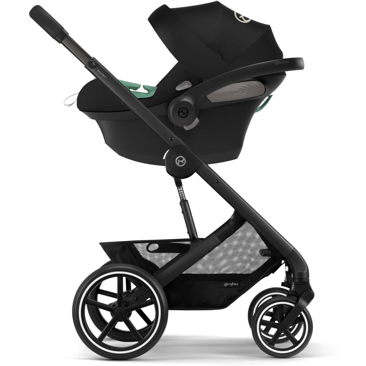 Прогулочная коляска Cybex Balios S Lux BLK Moon Black + Люлька Cybex S Moon Black - фото 6