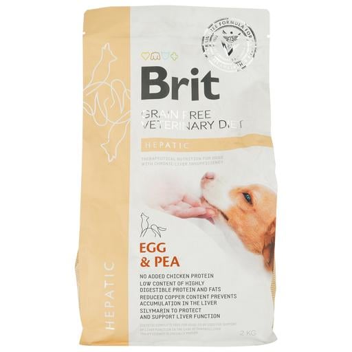 Сухий корм для дорослих собак Brit VetDiets Grain Free Hepatic при хворобі печінки з яйцем, горохом, бататом та гречкою 2 кг - фото 2