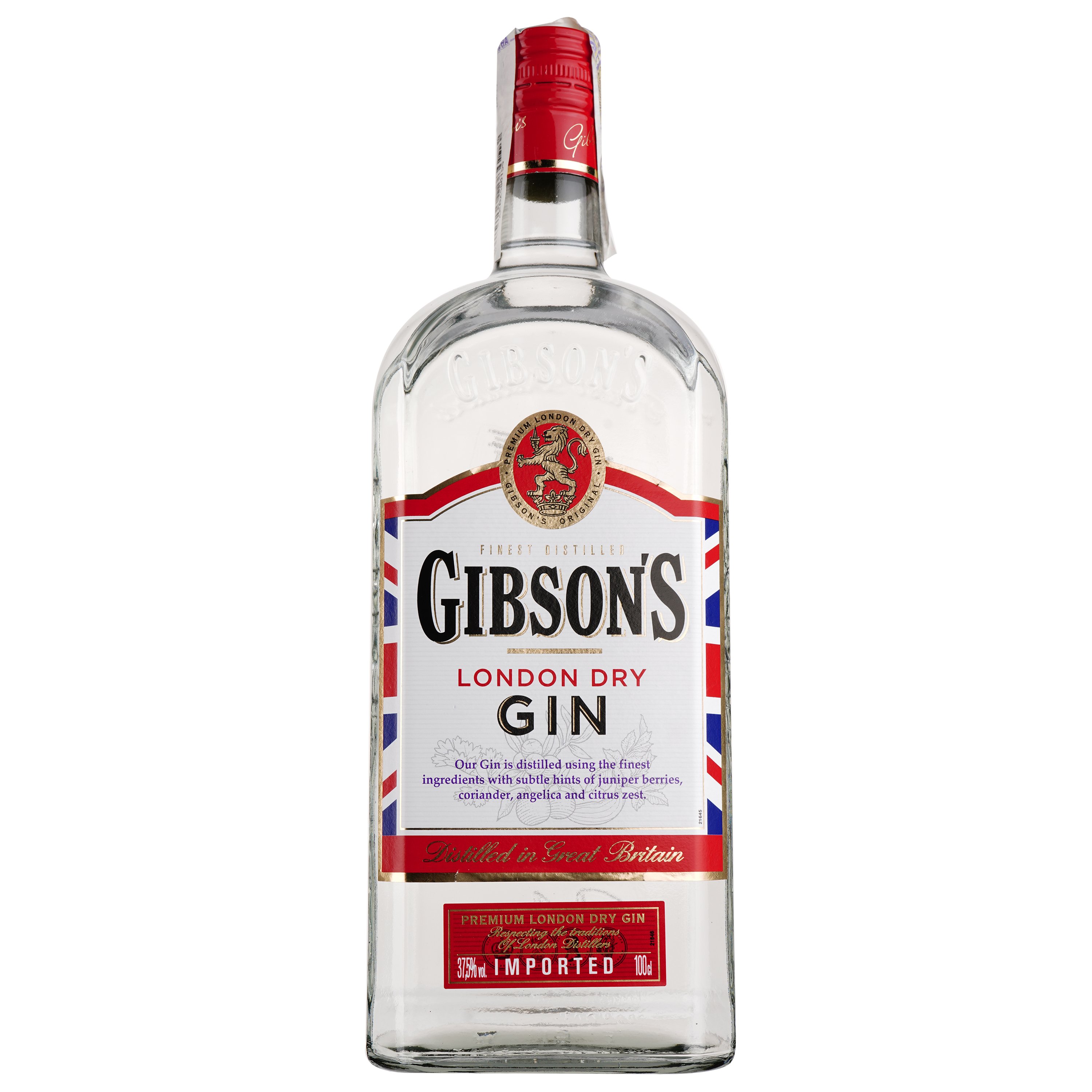 Джин Gibson's London Dry, 37,5%, 1 л - фото 1